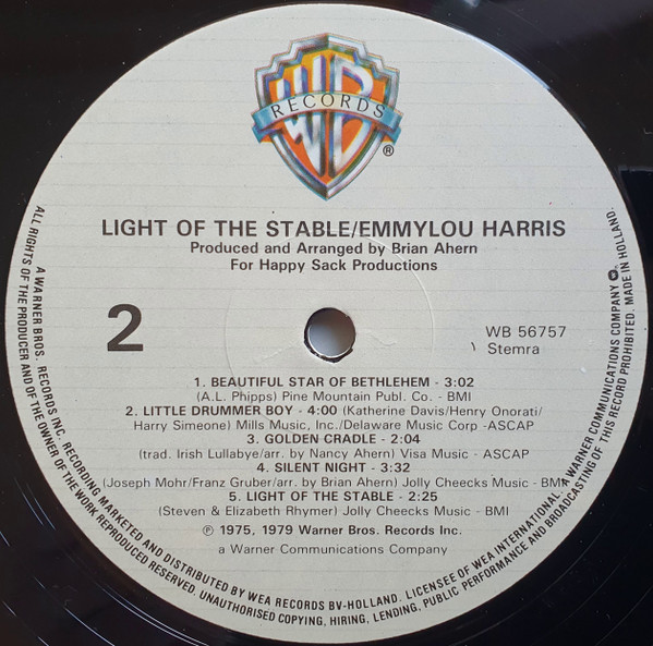 Emmylou Harris - Light Of The Stable (LP, Album)