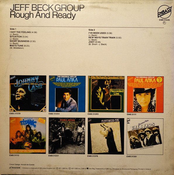 Jeff Beck Group - Rough And Ready (LP, Album, RE)