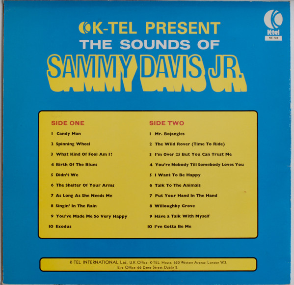 Sammy Davis Jr. - K-Tel Present The Sounds Of Sammy Davis Jr. (LP, Comp)