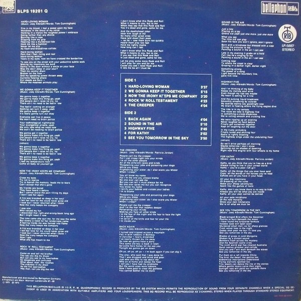 Karthago - Rock 'N' Roll Testament (LP, Album, Quad)