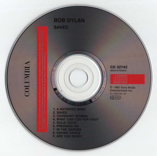 Bob Dylan - Saved (CD, Album, RE)