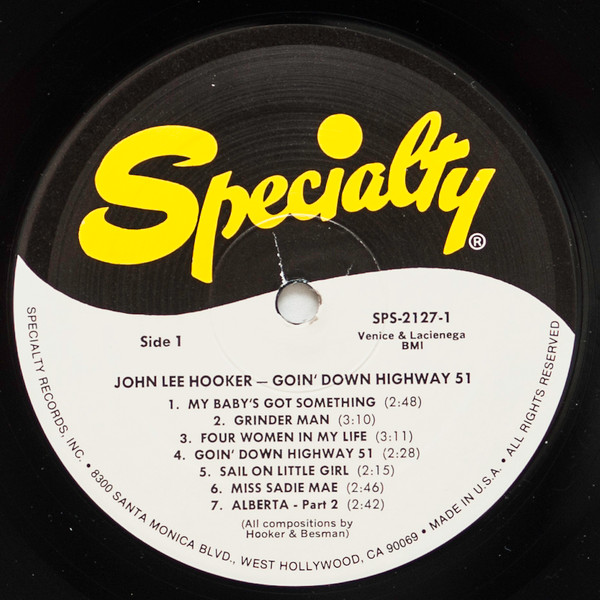 John Lee Hooker - Goin' Down Highway 51 (LP, Comp, RE)