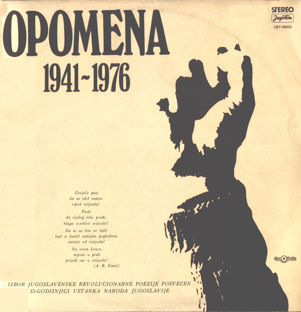 Various - Opomena 1941-1976 (LP, Comp)