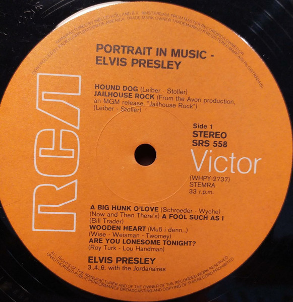 Elvis Presley - A Portrait In Music (LP, Comp)