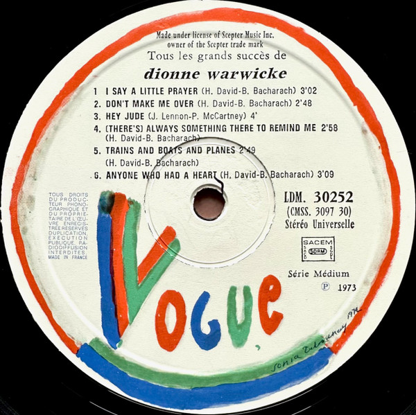 Dionne Warwicke* - Les Grands Succes De Dionne Warwicke (LP, Comp)