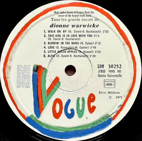 Dionne Warwicke* - Les Grands Succes De Dionne Warwicke (LP, Comp)