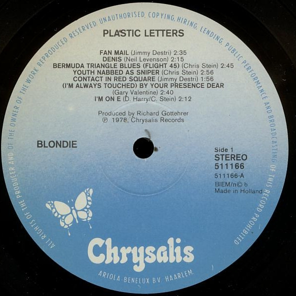 Blondie - Plastic Letters (LP, Album)