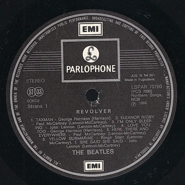 The Beatles - Revolver (LP, Album, RE)