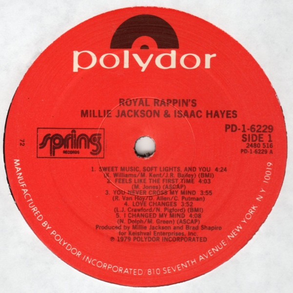 Millie Jackson & Isaac Hayes - Royal Rappin's (LP, Album, 72 )