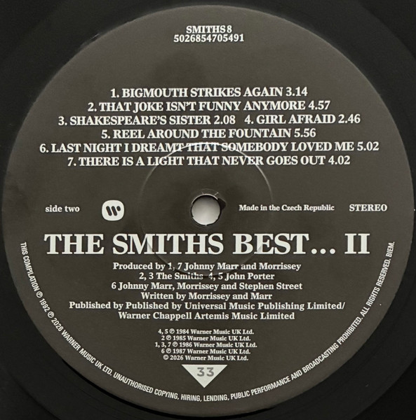The Smiths - ...Best II (LP, Comp, RE)