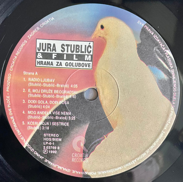 Jura StubliÄ‡ & Film* - Hrana Za Golubove (LP, Album)