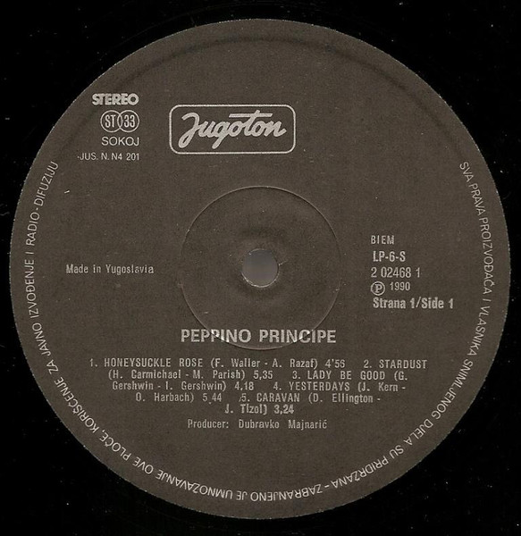 Peppino Principe & Trio Vanje Lisaka - Swing Party III - Live (LP, Album)