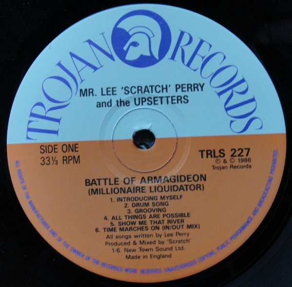 Mr. Lee 'Scratch' Perry And The Upsetters* - Battle Of Armagideon (Millionaire Liquidator) (LP, Album)