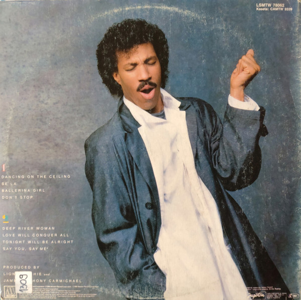 Lionel Richie - Dancing On The Ceiling (LP, Album, RE, Gat)