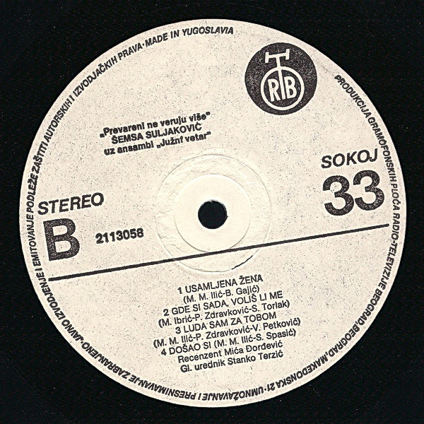 Šemsa Suljaković - Prevareni Ne Veruju Više (LP, Album)