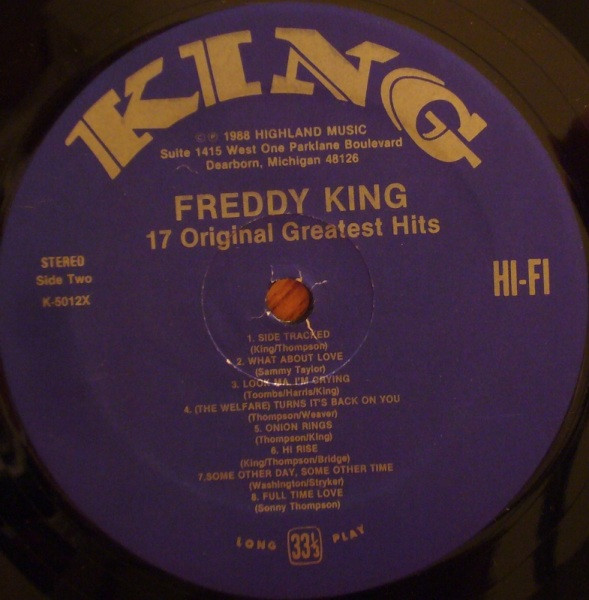 Freddy King* - 17 Original Greatest Hits (LP, Comp, RE)