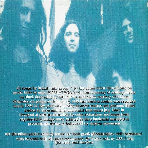 Brutal Truth - Need To Control (CD, Album)