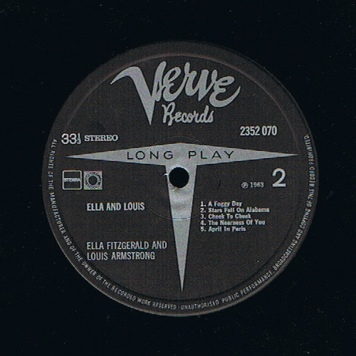 Ella Fitzgerald - Louis Armstrong - Ella And Louis (LP, Album, RE)