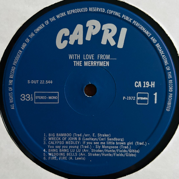 The Merrymen - With Love From.... (LP, Comp)