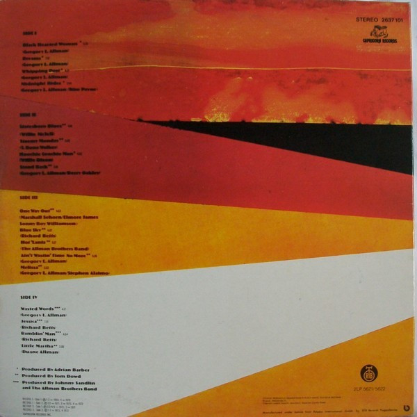 The Allman Brothers Band - The Road Goes On Forever (2xLP, Comp, RP)