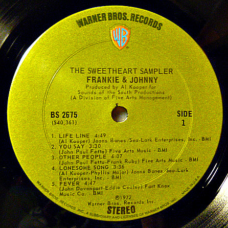 Frankie & Johnny (2) - The Sweetheart Sampler (LP)