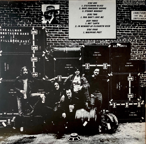 The Allman Brothers Band - The Allman Brothers Band At Fillmore East (2xLP, Album, RE)