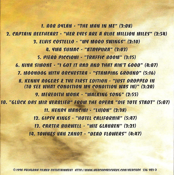 Various - The Big Lebowski (Original Motion Picture Soundtrack) (CD, Comp)