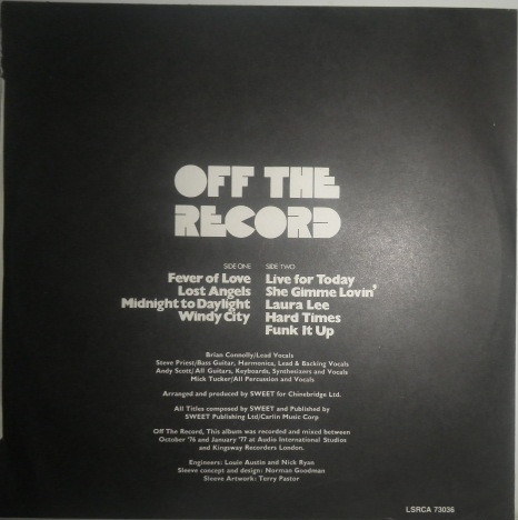 Sweet* - Off The Record (LP, Album, Gat)
