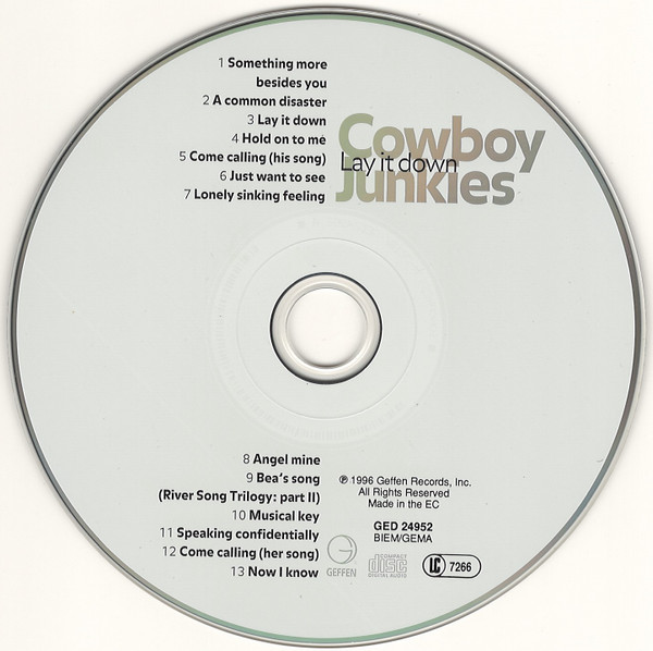Cowboy Junkies - Lay It Down (CD, Album)