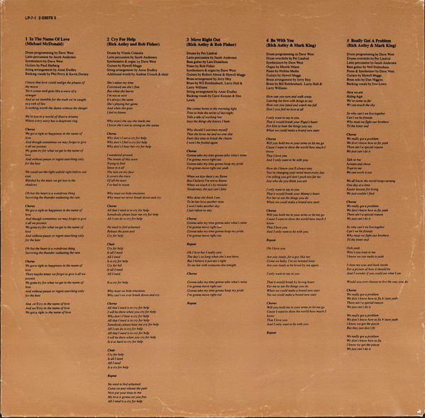 Rick Astley - Free (LP, Album)