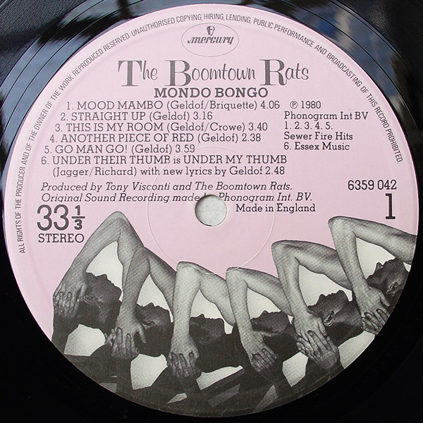 The Boomtown Rats - Mondo Bongo (LP, Album)
