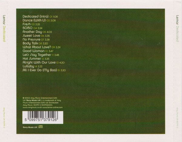 Lemar - Dedicated (CD, Album)