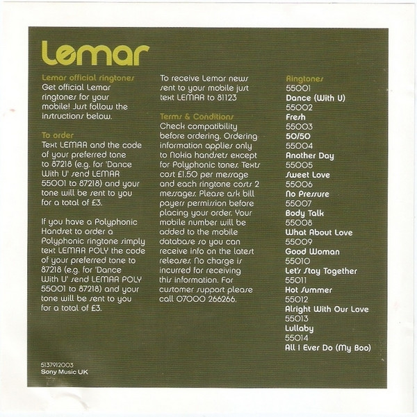 Lemar - Dedicated (CD, Album)
