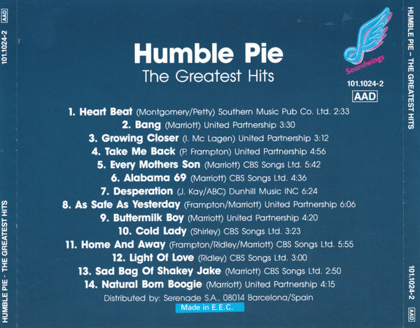 Humble Pie - The Greatest Hits (CD, Comp)