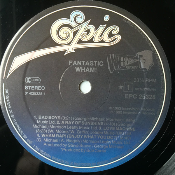 Wham! - Fantastic (LP, Album, Ltd, RE, RP, Pos)