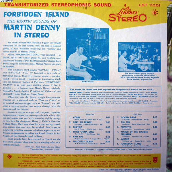 Martin Denny - Forbidden Island (LP, Album)