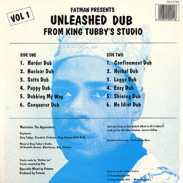 Fatman* - Fatman Presents Unleashed Dub From King Tubby's Studio Vol. 1 (LP, Album, RE)