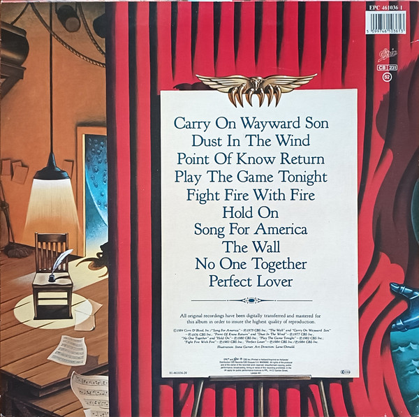 Kansas (2) - The Best Of Kansas (LP, Comp, RE)