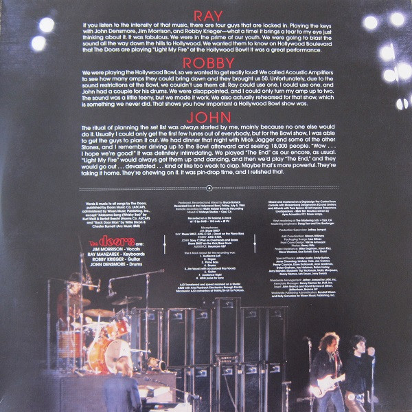 The Doors - Live At The Bowl '68 (2xLP, Album, Gat)
