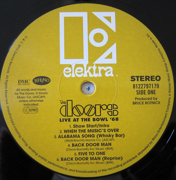 The Doors - Live At The Bowl '68 (2xLP, Album, Gat)
