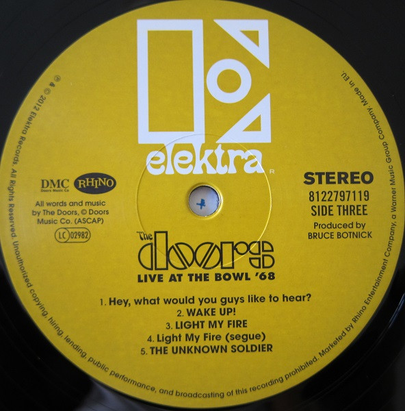 The Doors - Live At The Bowl '68 (2xLP, Album, Gat)