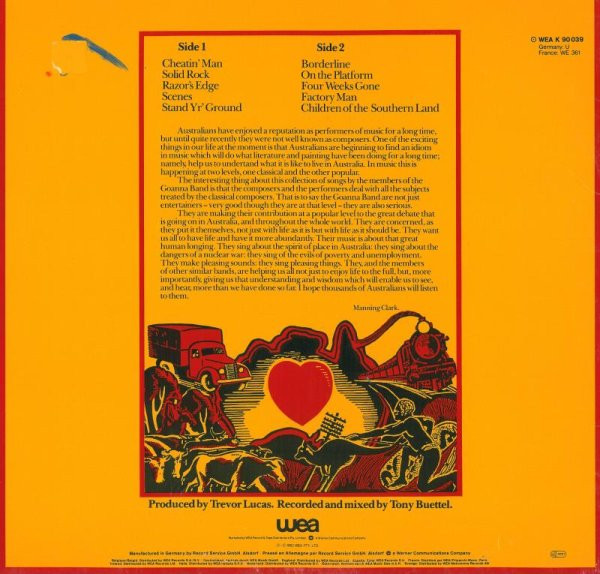 Goanna - Spirit Of Place (LP, Album)