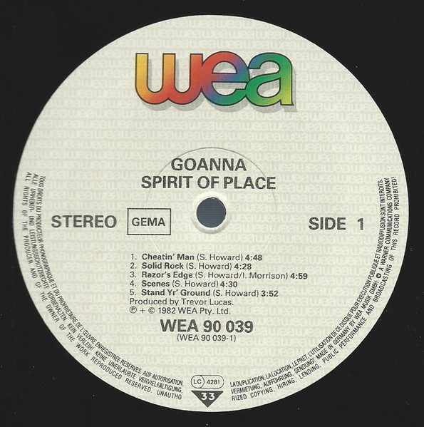 Goanna - Spirit Of Place (LP, Album)