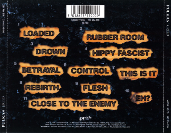 Pulkas - Greed (CD, Album)