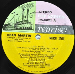 Dean Martin - French Style (LP)