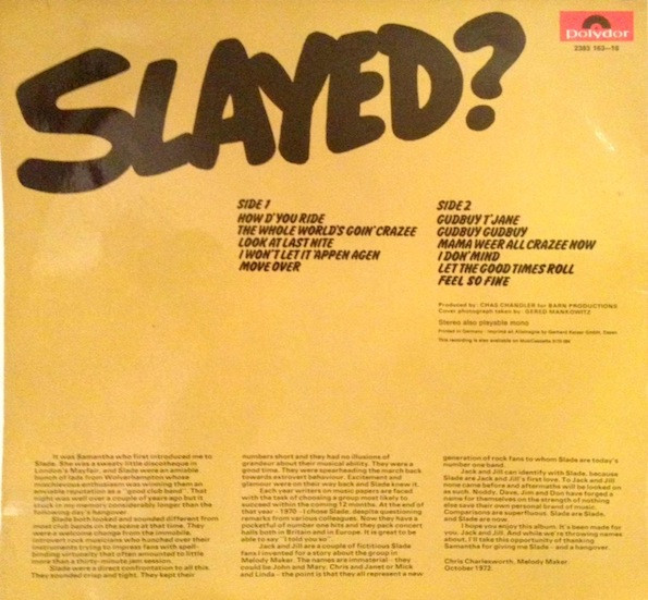 Slade - Slayed? (LP, Album)