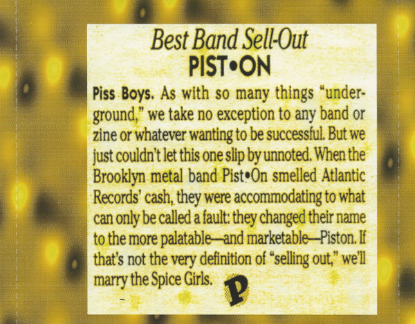 Pist.on - $ell.out (CD, Album)