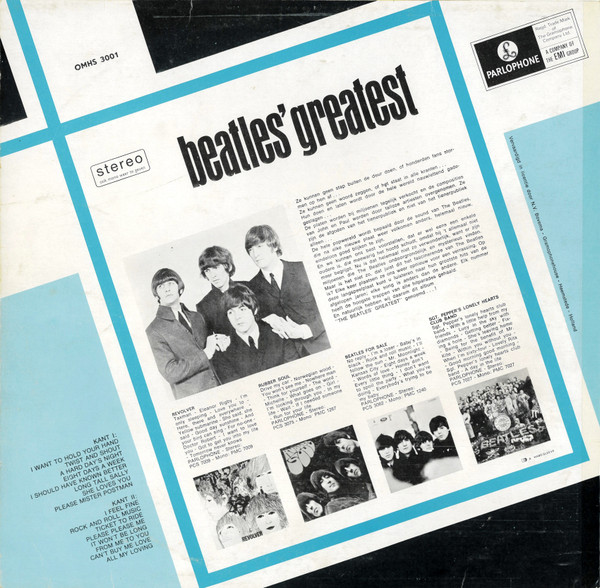 The Beatles - Beatles' Greatest (LP, Comp, Mono, RE)