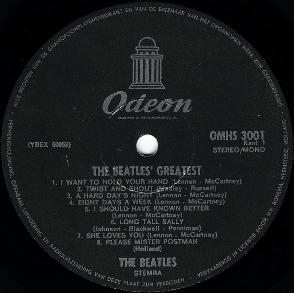The Beatles - Beatles' Greatest (LP, Comp, Mono, RE)