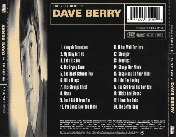 Dave Berry - The Very Best Of (CD, Comp, RE)